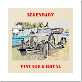 Royal Vintage Legendary Classic Car Posters and Art